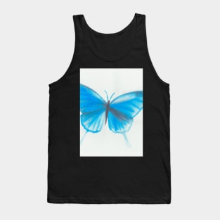 Blue Butterfly Tank Top